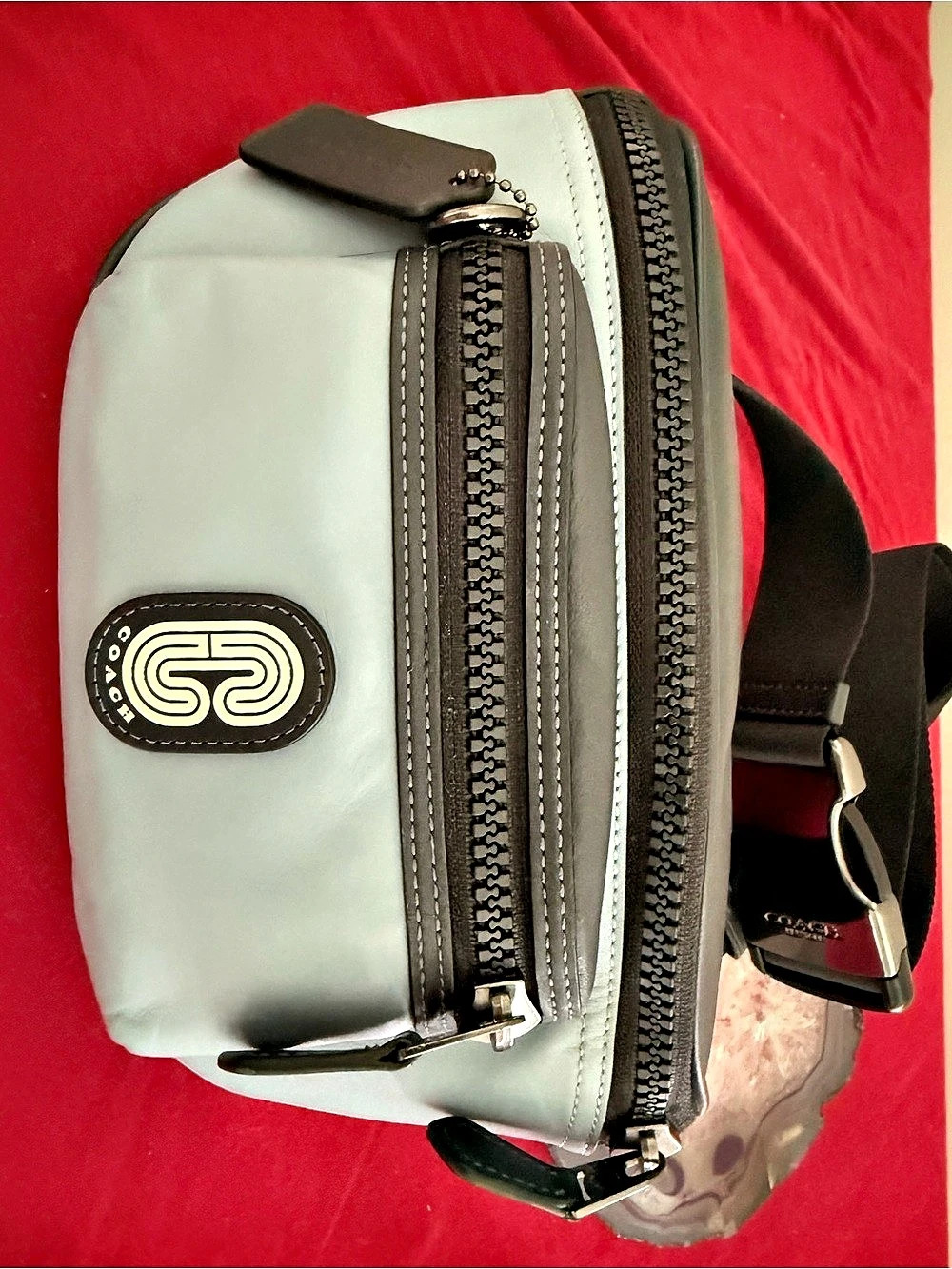 Coach Racer Belt Bag Blue & Black